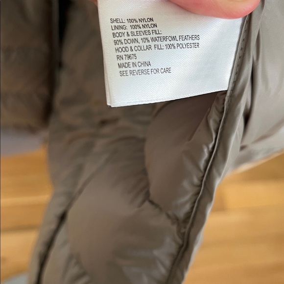 Michael Kors Packable Down Fill Taupe Brown Tan Long Jacket Coat XL - Picture 8 of 9